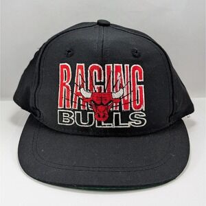 Vintage 90s Bulls Raging Chicago NBA Toddler Kids Signature AJD Snapback Hat Cap